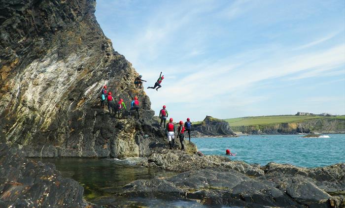 Adults Coasteering